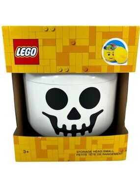 FAST SHIPPING LEGO Skeleton Storage Head Small Skull NIB Halloween 🎃